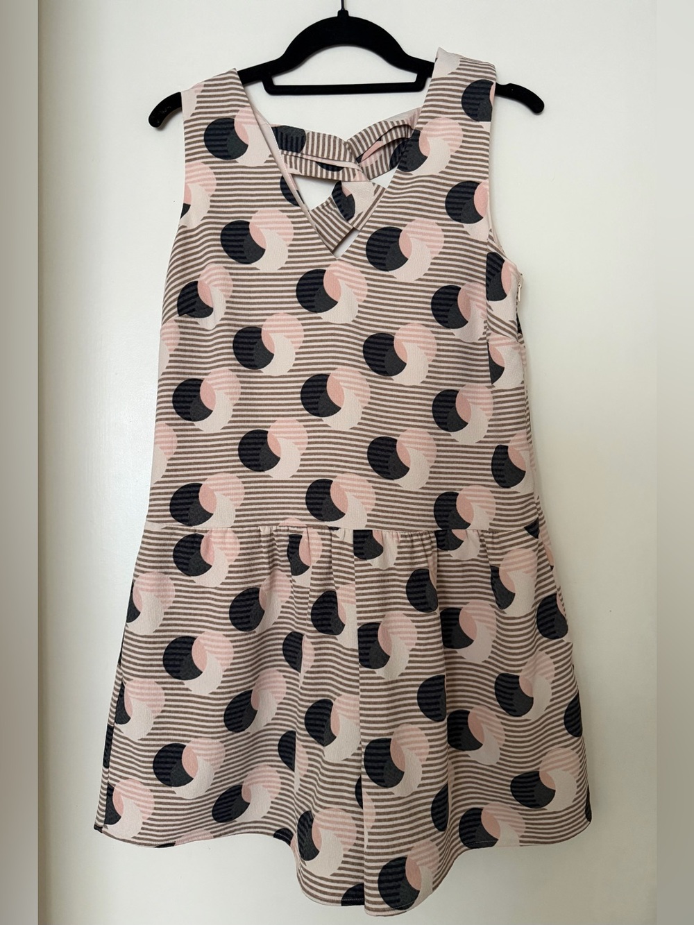 Geometric print romper